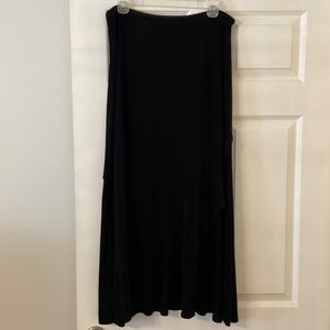 CHICO Maxi Skirt size 2 brand new with tag color black length 35” waist 30”